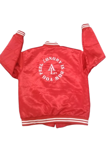 Satin Slogan Bomber Jacket (PREORDER)